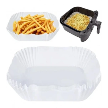 AİRFRYER PİŞİRME KAĞIDI 20 CM (BEYAZ KARE)