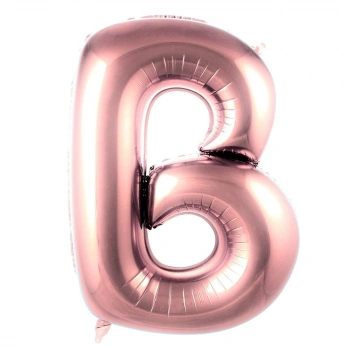 B- HARF 40 İNC ROSE GOLD RENK BALON 100 CM