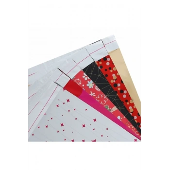 BANTLI DESENLİ METALİZE HEDİYE POŞETİ 7*9CM