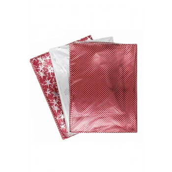 BANTSIZ DESENLİ METALİZE HEDİYE POŞETİ 50x70CM