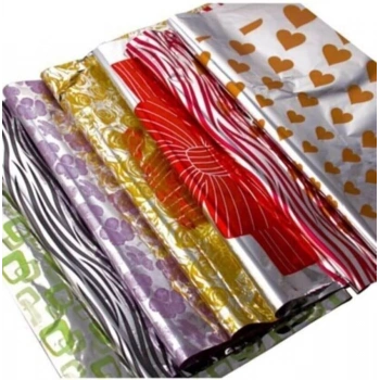 BANTSIZ DESENLİ METALİZE HEDİYE POŞETİ 70x100CM