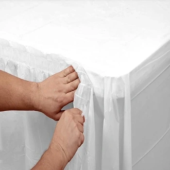 BEYAZ PLASTİK MASA ETEĞİ