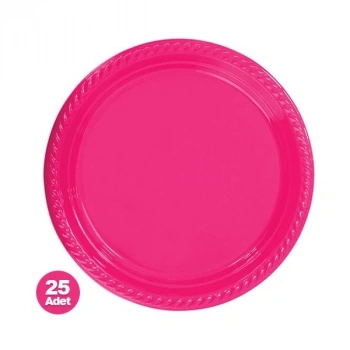 FUŞYA RENKLİ PLASTİK TABAK