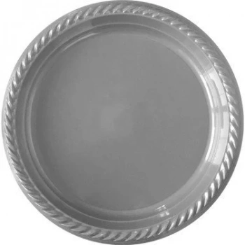 GÜMÜŞ RENKLİ PLASTİK TABAK