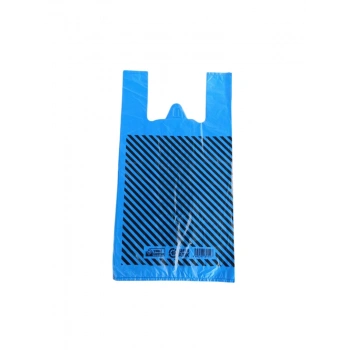 HIŞIR ÇİZGİLİ BÜYÜK BOY POŞET 1 KG (MAVİ-SİYAH BASKILI)