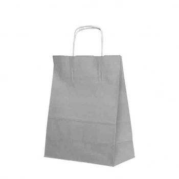 KRAFT ÇANTA GÜMÜŞ 18X8X24 KÜÇÜK 25 Lİ