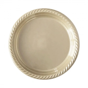 KREM RENKLİ PLASTİK TABAK