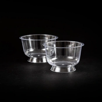 KRİSTAL PLASTİK AYAKLI TATLI KASESİ 200CC