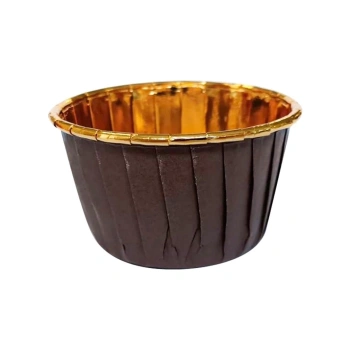 MUFFİN KEK KAPSÜLÜ (KAHVERENGİ-GOLD)