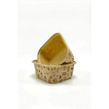 MUFFİN KEK KAPSÜLÜ KARE (DESENLİ KRAFT) K33