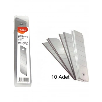 NOKİ HD GENİŞ MAKET BIÇAĞI YEDEĞİ (18MM) 10lu Tüp