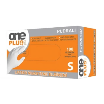 One Plus Pudralı Eldiven Small 100lü Paket