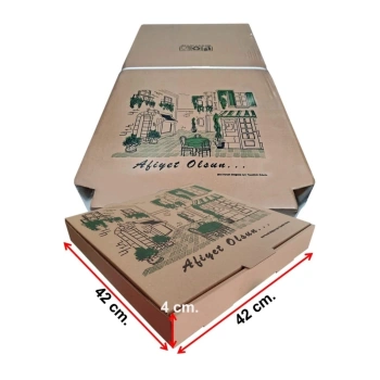 PİZZA KUTUSU 42*42*4 CM