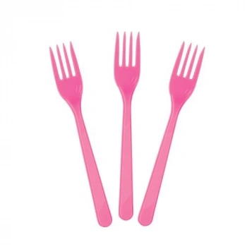 PLASTİK ÇATAL (PEMBE)