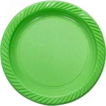 YEŞİL RENKLİ PLASTİK TABAK
