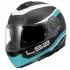 LS2 STROBE 2 KASK MAT TITANIUM - BEYAZ / METAL MAVİ