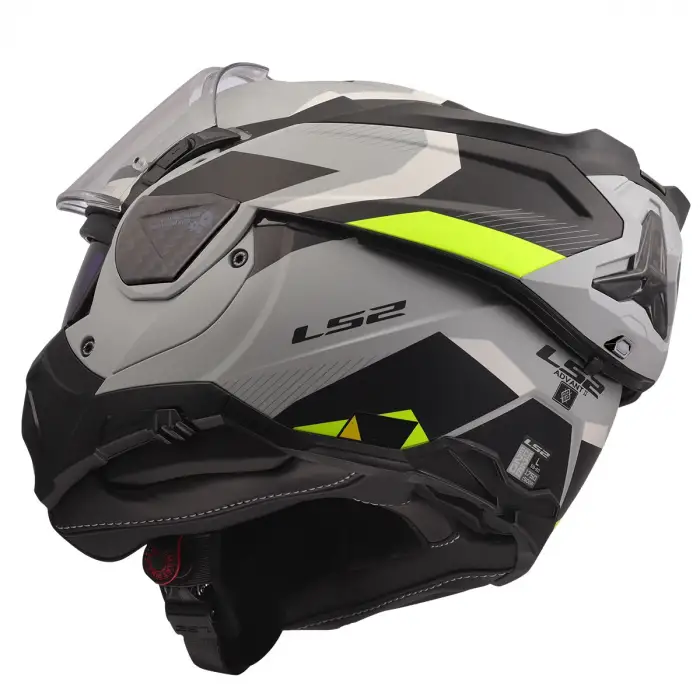 LS2 ADVANT 2 TRIPLE MAT GRİ- SİYAH-NEON SARI KASK - S