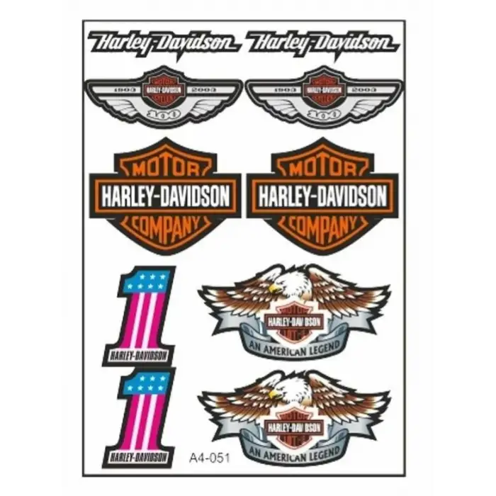 A4 STİCKER TEK PAKET ÇOKLU HARLEY-DAVİDSON