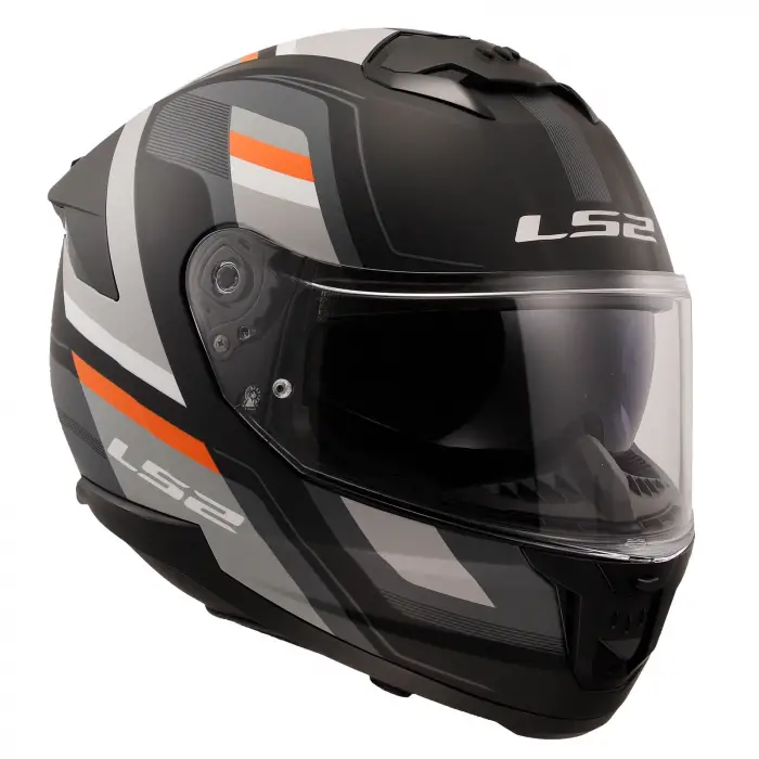 LS2 STREAM 2 VINTAGE MAT SİYAH-GRİ-BEYAZ-KIRMIZI KASK MAT SİYAH - GRİ - BEYAZ KIRMIZI