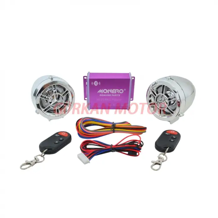 MP3 MOTOSİKLET ALARM SETİ [BLUETOOTH] [M - R] KROM