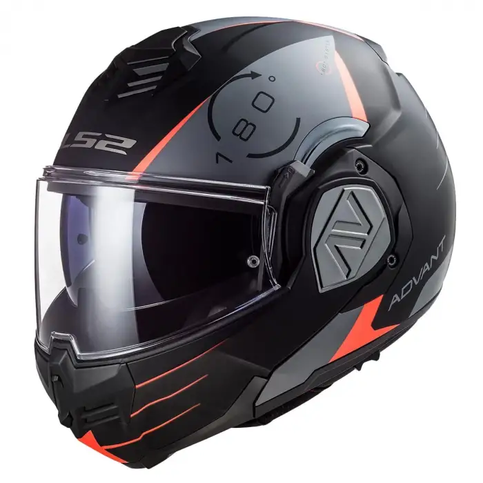 LS2 ADVANT CODEX KASK MAT SİYAH - TITANIUM
