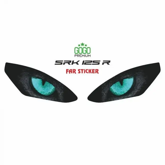 RKS R250 2023 - 2024 UYUMLU FAR STİCKER MAVİ GÖZ