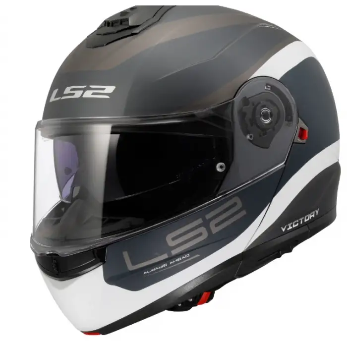 LS2 STROBE 2 KASK MAT GRİ - MAVİ KUM