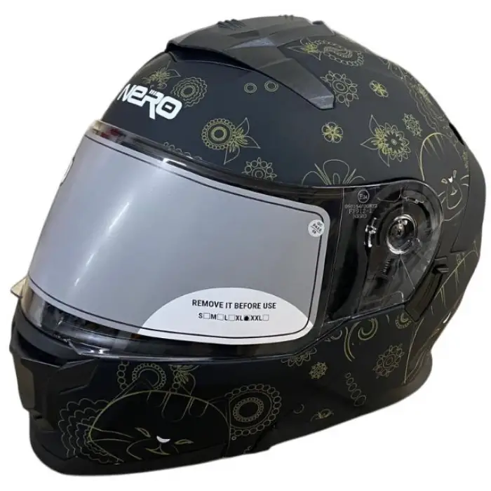 NERO ÇENE AÇILIR KASK 912 MAT SİYAH-GRİ MAT SİYAH - GRİ