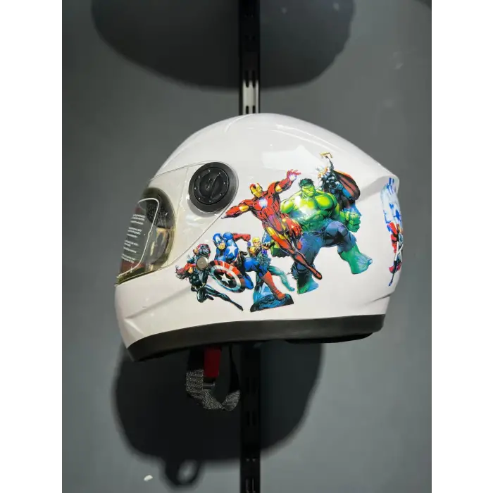 ÇOCUK KASKI KAPALI BEYAZ