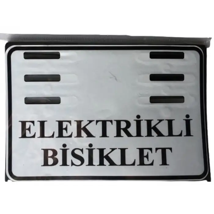 PLASTİK PLAKALIK E BİKE