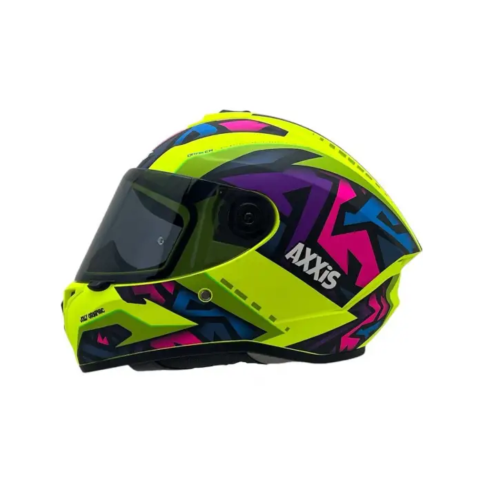 AXXIS DRAKEN S JOLLY C3 MAT FLUO SARI KASK MAT FLUO YELLOW