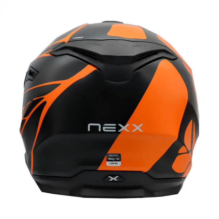 NEXX Y.100 B-SIDE KASK MAT SİYAH - TURUNCU