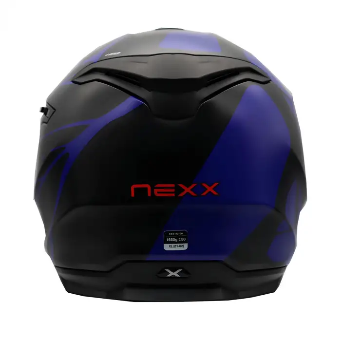 NEXX Y.100 B-SIDE KASK MAT SİYAH - NAVY MAVİ