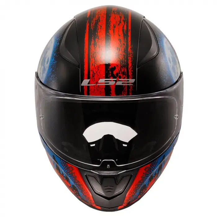 LS2 RAPID 2 ZOMBIE KASK SİYAH - KIRMIZI