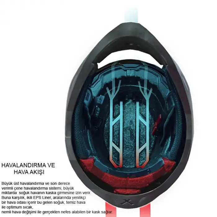 NEXX SX.100 GIGABOT KASK MAT GRİ - KIRMIZI