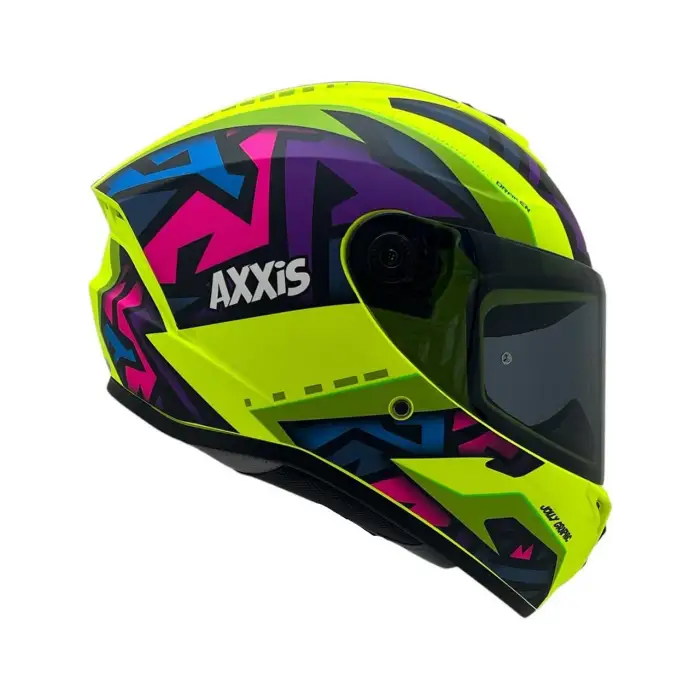 AXXIS DRAKEN S JOLLY C3 MAT FLUO SARI KASK MAT FLUO YELLOW
