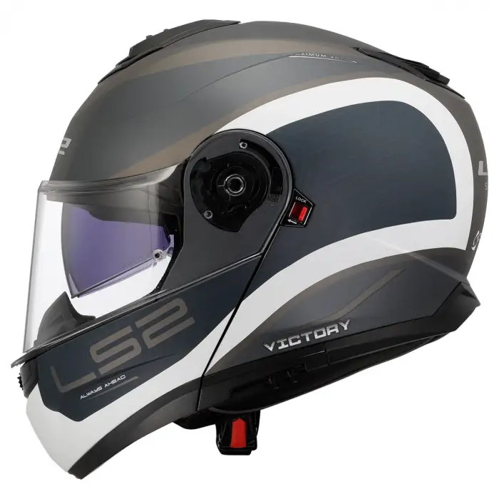 LS2 STROBE 2 VICTORY MAT GRİ-MAVİ-KUM KASK MAT GRİ - MAVİ KUM