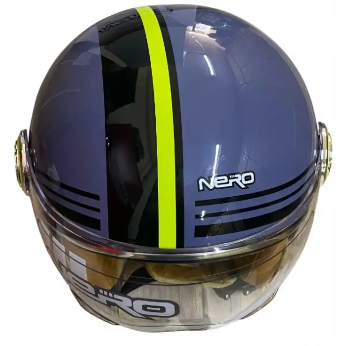 KASK ÇENESİZ Y.M NERO  GRİ - YEŞİL