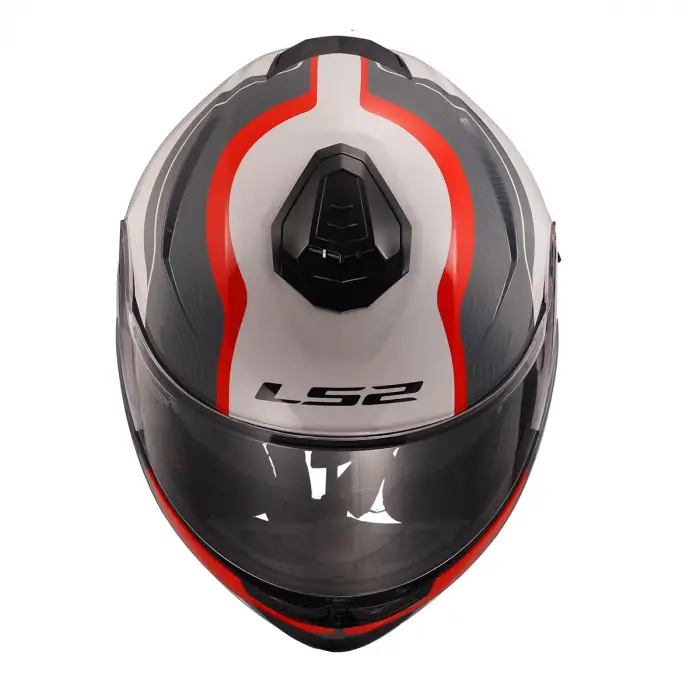 LS2 STROBE 2 MONZA SİYAH-BEYAZ-KIRMIZI KASK SİYAH - BEYAZ - KIRMIZI