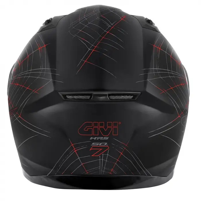 GIVI 50.7 PHOBIA KASK MAT SİYAH - KIRMIZI