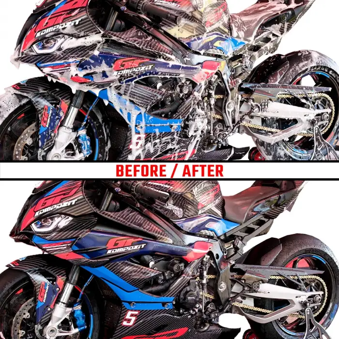 GP KOMPOZİT 11 PARÇA MOTOSİKLET BAKIM VE TEMİZLİK SETİ