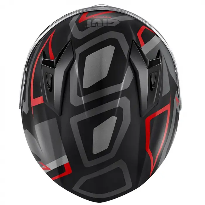 GIVI 50.7 PROTON KASK MAT TITANIUM - KIRMIZI