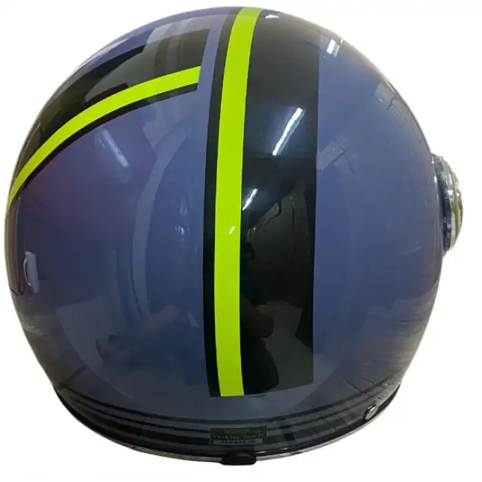 KASK ÇENESİZ Y.M NERO  GRİ - YEŞİL