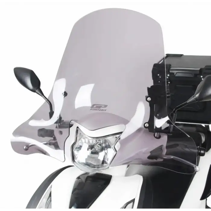 GP KOMPOZİT HONDA DİO 2021-2024 UYUMLU ÖN CAM FÜME 58 CM ( SİPERLİK )