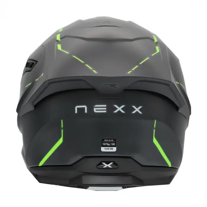 NEXX Y.100R REACT KASK MAT GRİ - YEŞİL
