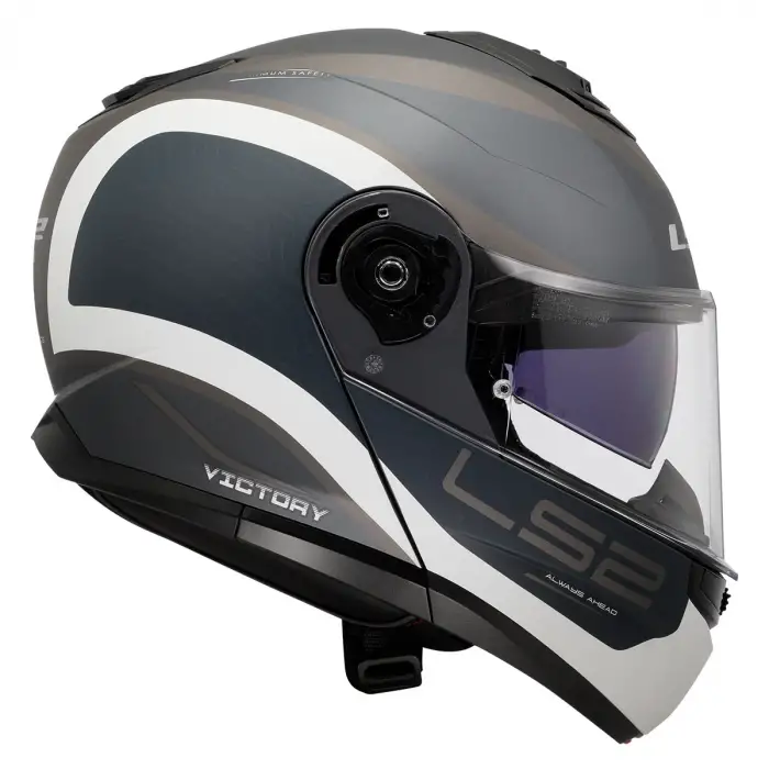 LS2 STROBE 2 VICTORY MAT GRİ-MAVİ-KUM KASK MAT GRİ - MAVİ KUM