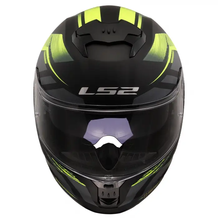 LS2 STREAM 2 FURY KASK MAT SİYAH - GRİ - NEON SARI