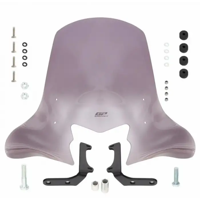 GP KOMPOZİT HONDA DİO 2021-2024 UYUMLU ÖN CAM FÜME 58 CM ( SİPERLİK )