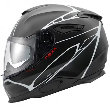 NEXX Y.100 B-SIDE KASK MAT SİYAH - BEYAZ