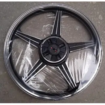 ARKA JANT ALÜMİNYUM SİYAH [1.85 * 18] BÜYÜK BALATA KAMPANASIZ - KAPLİN LASTİKLİ CG [OEM KALİTE]